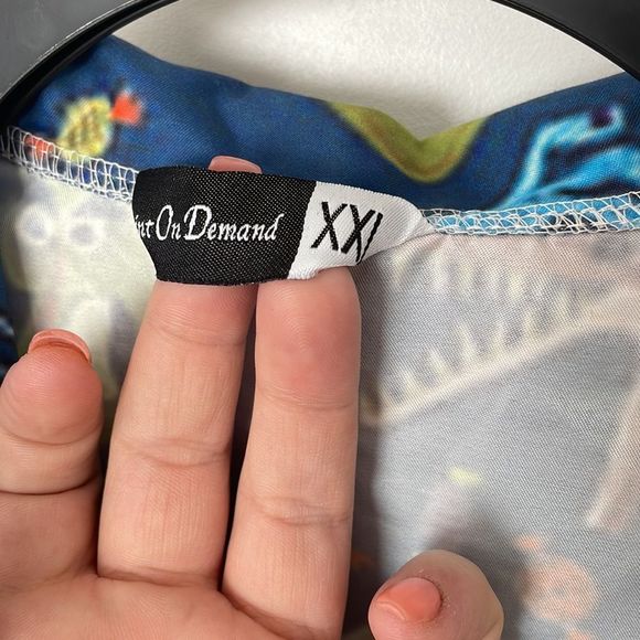 ❗SOLD❗Disney Halloween Stitch Themed Button Down Shirt - Picture 4 of 6